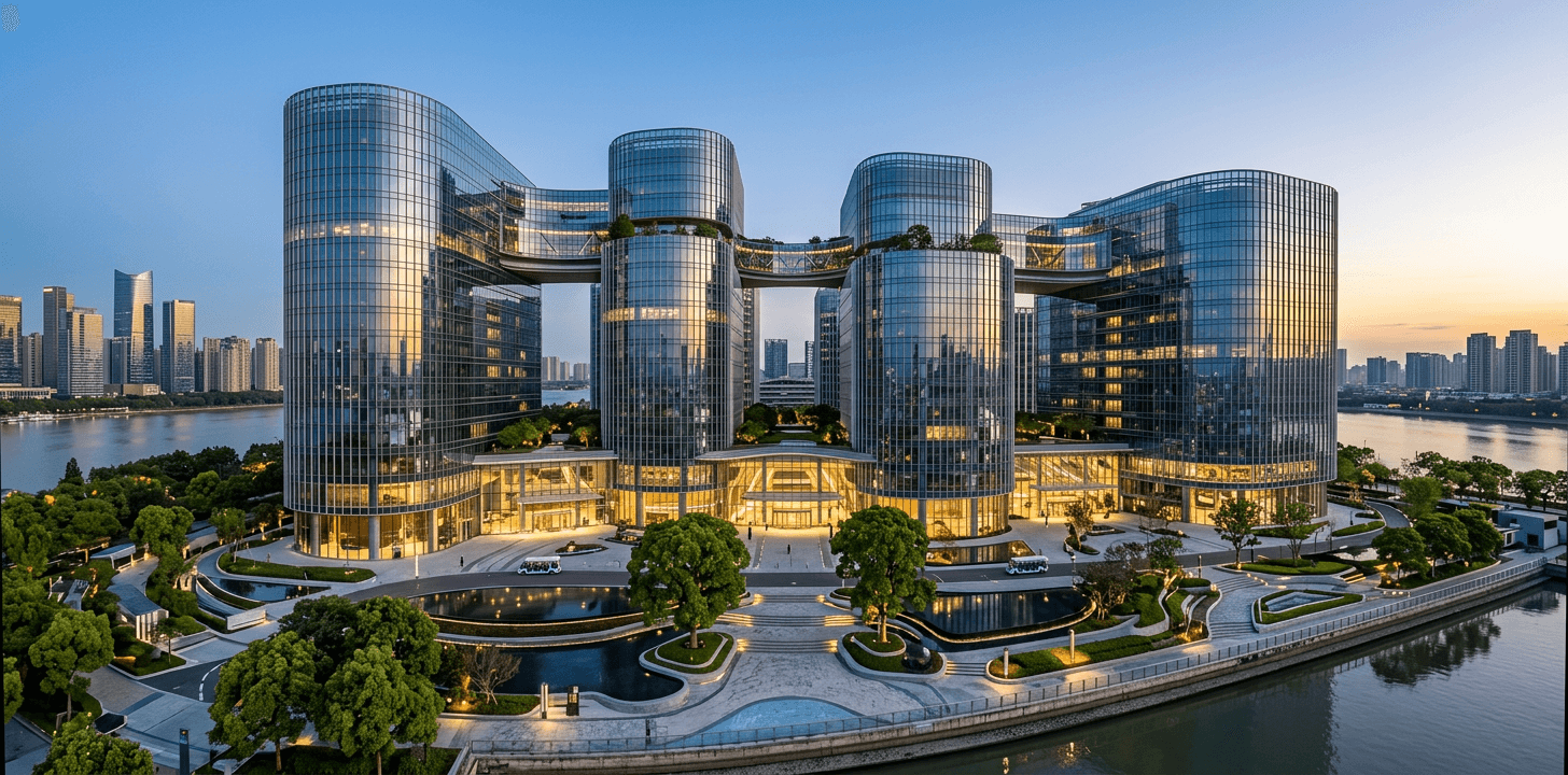 Modern office campus